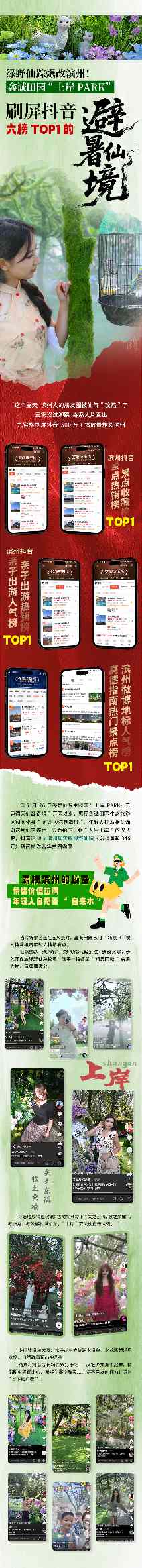 绿野仙踪爆改滨州！鑫诚田园“上岸PARK”刷屏抖音，六榜TOP1的避暑仙境(图1)