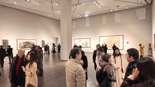 齐风鲁韵・传承发展——当代中国画十人邀请展在山东出版美术馆开幕(图8) 齐风鲁韵・传承发展——当代中国画十人邀请展在山东出版美术馆开幕(图8)