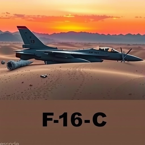 美空军F-16C战机在加州沙漠坠毁 - XCCX热点资讯网