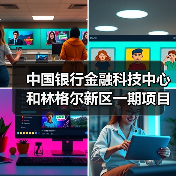 中国银行金融科技中心和林格尔新区一期项目主体结构全面封顶(图4)