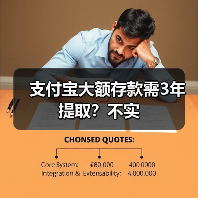 支付宝大额存款需3年提取？不实(图3)