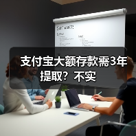 支付宝大额存款需3年提取？不实(图3)