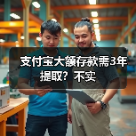 支付宝大额存款需3年提取？不实(图4)