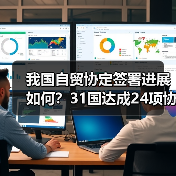 我国自贸协定签署进展如何？31国达成24项协议(图1)